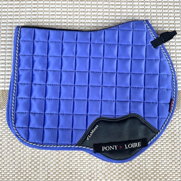LeMieux Junior Loire Jump Square Pony Saddle Pad Bluebell - Picture 2 of 3